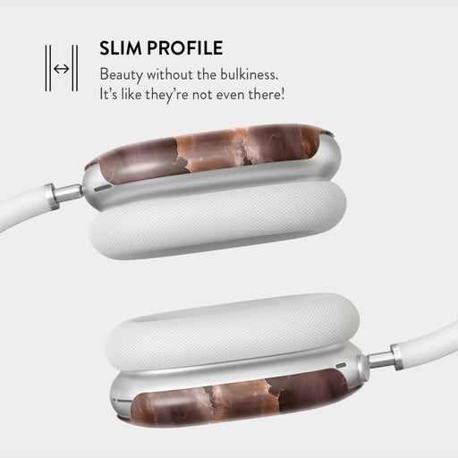 Fire Wood - Brown Marble AirPods Max Case 4
