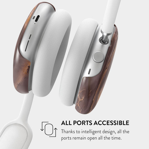 Fire Wood - Brown Marble AirPods Max Case 6