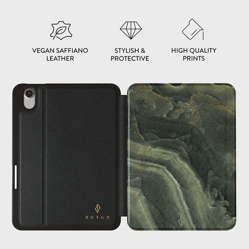 Misty Forest - Green Marble iPad Mini 8.3 (A17 Pro/6th Gen) Case 3