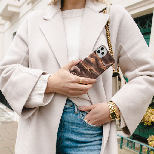 Fire Wood - Brown Marble Xiaomi Redmi Note 10 Pro Case 10