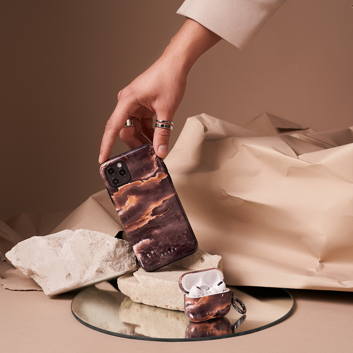 Fire Wood - Brown Marble AirPods Pro Case 6