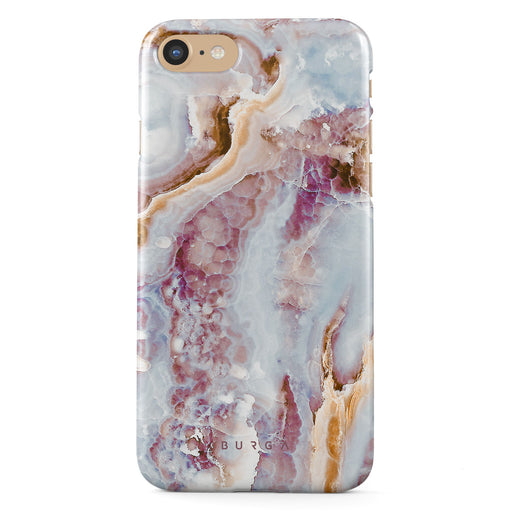 Frozen Leaves - Cute Marble iPhone SE (2022) Case 1