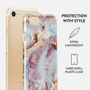 Frozen Leaves - Cute Marble iPhone SE (2022) Case 2