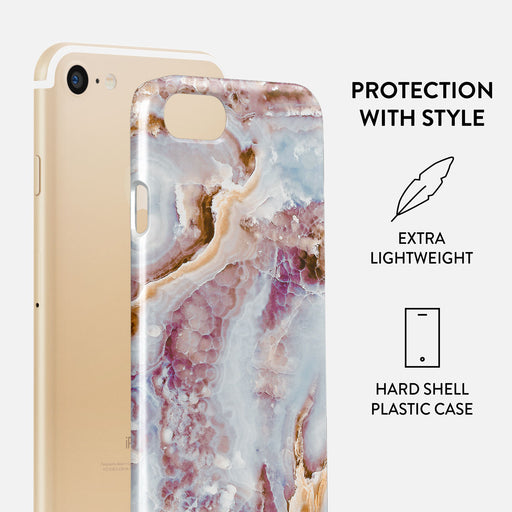 Frozen Leaves - Cute Marble iPhone SE (2022) Case 2