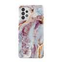 Frozen Leaves - Cute Marble Samsung Galaxy A72 4G / 5G Case 1