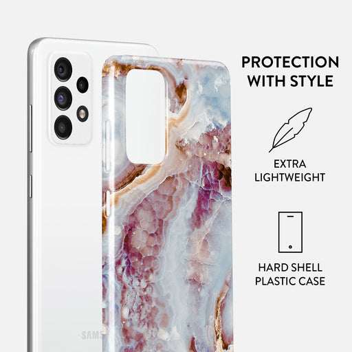 Frozen Leaves - Cute Marble Samsung Galaxy A72 4G / 5G Case 2