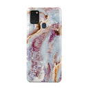 Frozen Leaves - Cute Marble Samsung Galaxy A21s 4G Case 1