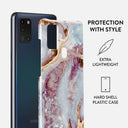 Frozen Leaves - Cute Marble Samsung Galaxy A21s 4G Case 2