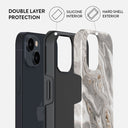 Snowstorm - Grey Marble iPhone 13 Mini Case 6