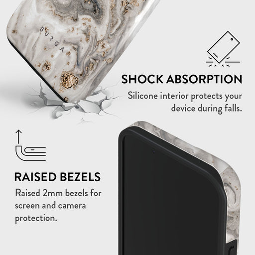 Snowstorm - Grey Marble iPhone 13 Mini Case 8
