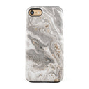 Snowstorm - Grey Marble iPhone SE (2020) Case 5