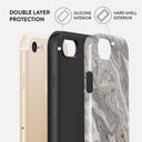 Snowstorm - Grey Marble iPhone SE (2020) Case 6