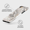 Snowstorm - Grey Marble iPhone SE (2020) Case 7