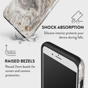 Snowstorm - Grey Marble iPhone SE (2020) Case 8