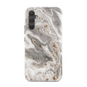 Snowstorm - Grey Marble Samsung Galaxy A34 Case 1