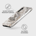 Snowstorm - Grey Marble Samsung Galaxy A34 Case 3