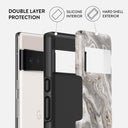 Snowstorm - Grey Marble Google Pixel 6 Pro Case 2