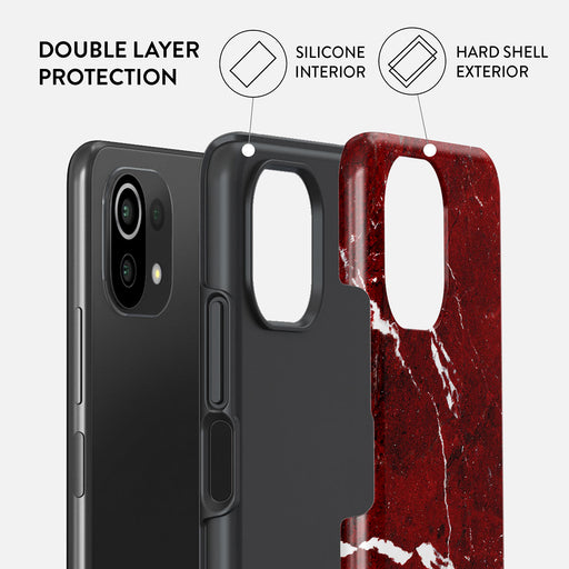 Iconic Red Ruby - Marble Xiaomi Mi 11 Lite 4G / 5G Case 2