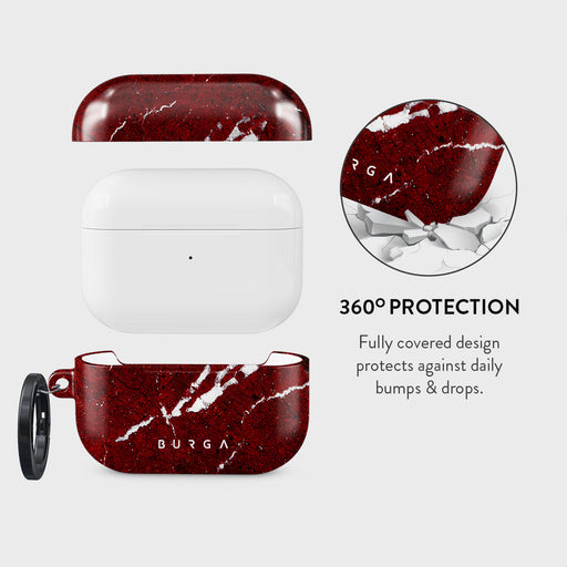 Iconic Red Ruby - Marble AirPods Pro 2 Case 2