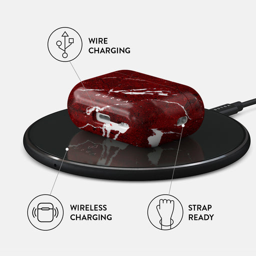 Iconic Red Ruby - Marble AirPods Pro 2 Case 3
