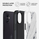Satin White - Marble iPhone 12 Case 6
