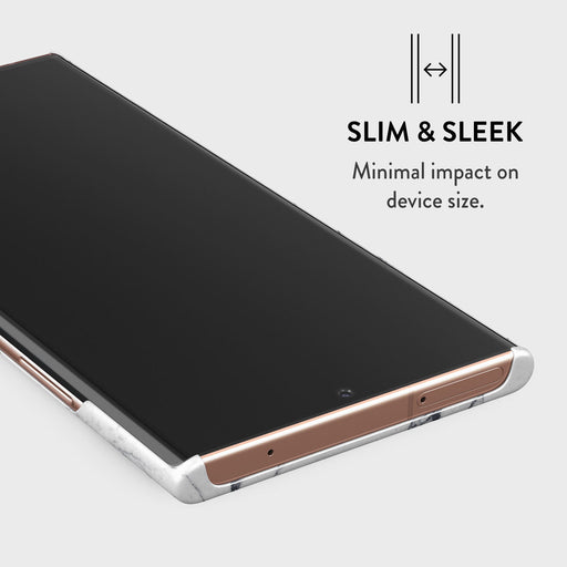 Satin White - Marble Samsung Galaxy Note 20 Ultra 4G / 5G Case 4