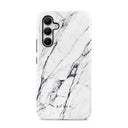 Satin White - Marble Samsung Galaxy A54 Case 1