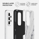 Satin White - Marble Samsung Galaxy A33 Case 2
