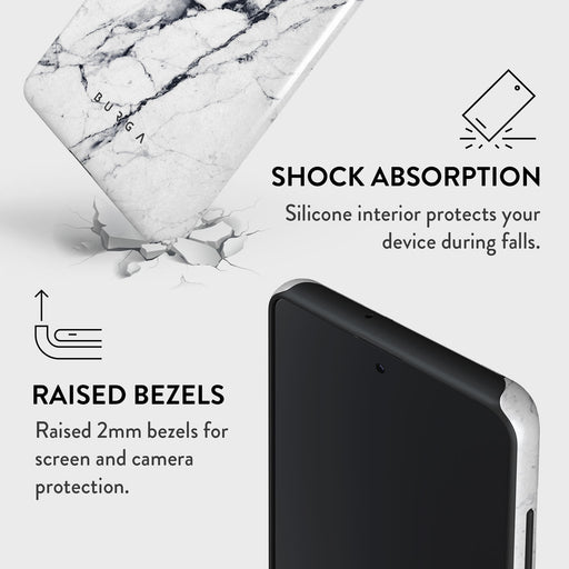Satin White - Marble Samsung Galaxy A71 4G Case 8