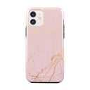 Peachy Gold - Pink Marble iPhone 11 Case 5