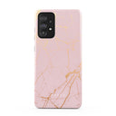 Peachy Gold - Pink Marble Samsung Galaxy A52 / A52S 4G / 5G Case 5