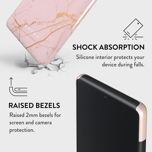Peachy Gold - Pink Marble Samsung Galaxy A52 / A52S 4G / 5G Case 8