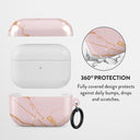 Peachy Gold - Pink Marble AirPods Pro Case 2