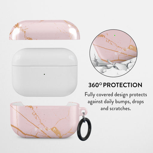 Peachy Gold - Pink Marble AirPods Pro Case 2