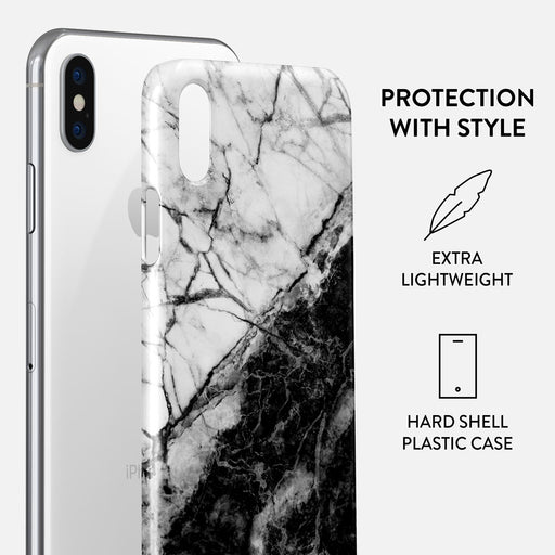 Fatal Contradiction - Black & White Marble iPhone XS Max Case 2