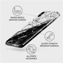 Fatal Contradiction - Black & White Marble iPhone XS Max Case 3
