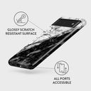 Fatal Contradiction - Black & White Marble Google Pixel 6a Case 3