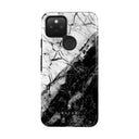 Fatal Contradiction - Black & White Marble Google Pixel 5 Case 5