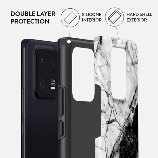 Fatal Contradiction - Black & White Marble Xiaomi 13 Pro Case 2