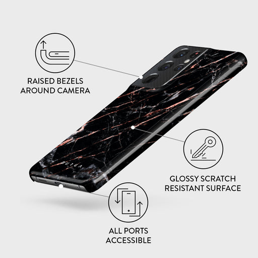 Rose Gold Marble - Samsung Galaxy S21 Ultra Case 3