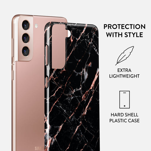 Rose Gold Marble Samsung Galaxy S21 Plus Case