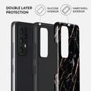 Rose Gold Marble - Samsung Galaxy A52 / A52S 4G / 5G Case 6