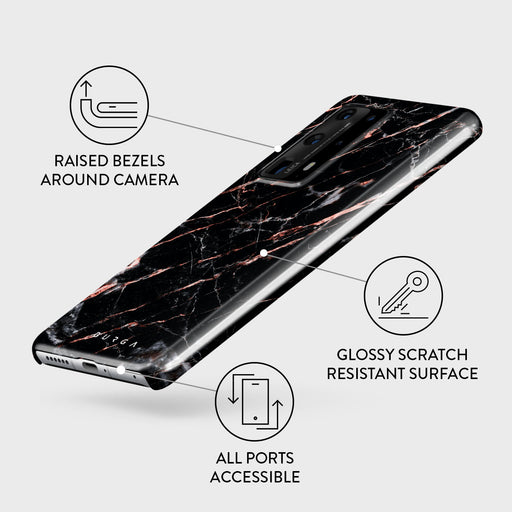 Rose Gold Marble - Huawei P40 Pro Plus Case 3