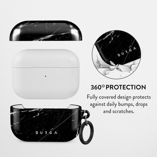 Noir Origin - Black Marble AirPods Pro Case 2