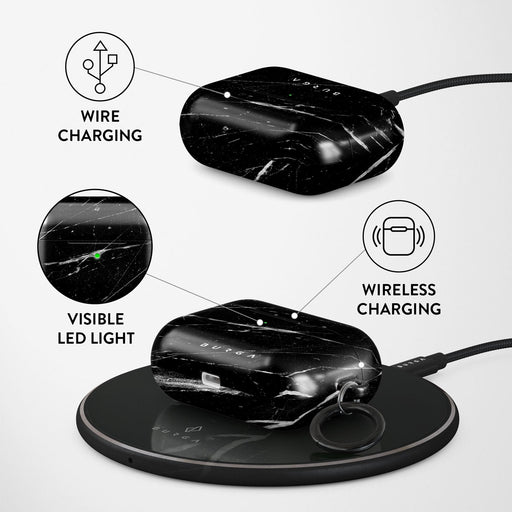 Noir Origin - Black Marble AirPods Pro Case 3