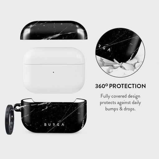 Noir Origin - Black Marble AirPods Pro 2 Case 2