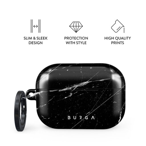 Noir Origin - Black Marble AirPods Pro 2 Case 4