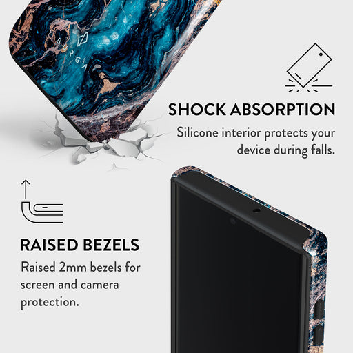 Mystic River - Blue Marble Samsung Galaxy S22 Ultra Case 8