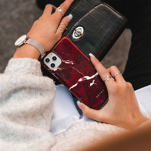 Iconic Red Ruby - Marble iPhone 12 Case 25