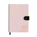 Peachy Gold - Pink Marble Notebook 1